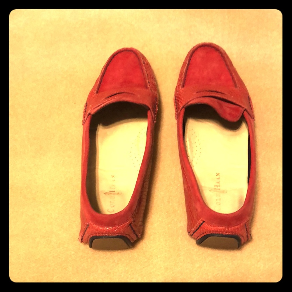 Cole Haan red loafers. Nike Air